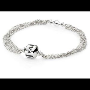 Pandora Sterling Silver Multistrand Bracelet